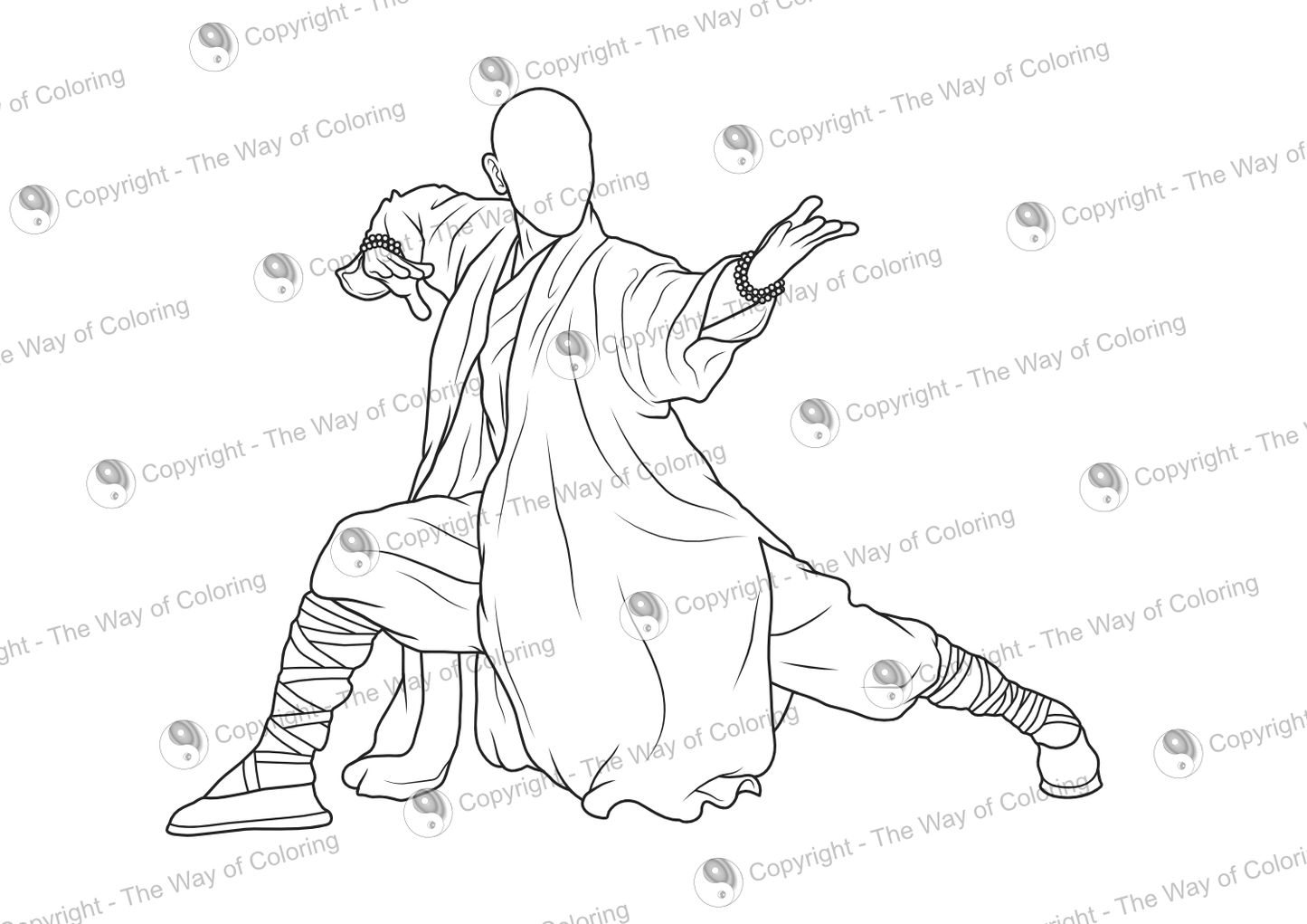 "Coloring Kung-fu" Coloring Book